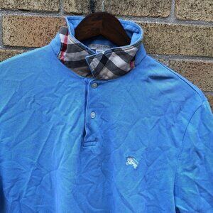 Vintage Burberry Brit Novacheck Collar Button Up Shirt XL